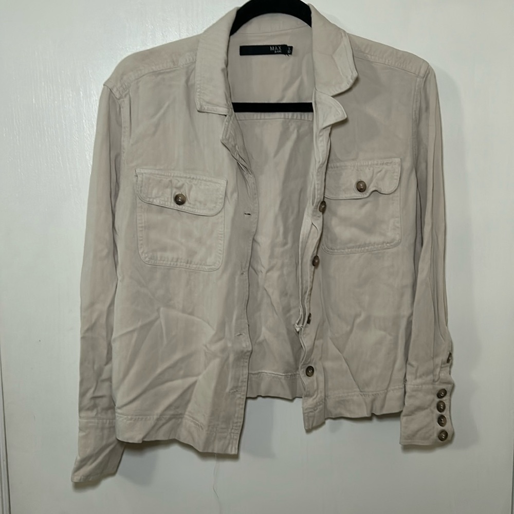 Woman Cropped Button Up